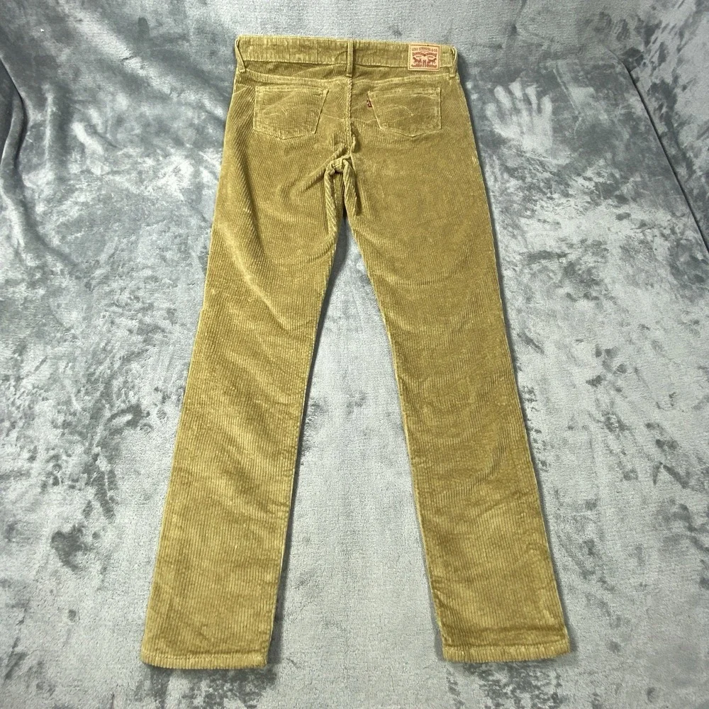 Levis Corduroy Pants‎ Fits 34x30 Cotton Beige Casual Regular Tapered Cut Red Tab